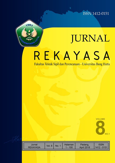 					View Vol. 8 No. 1 (2018): JURNAL REKAYASA
				